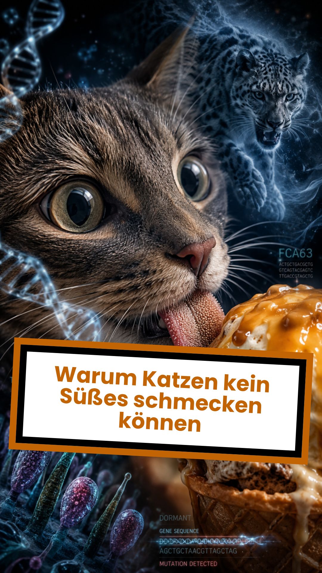 Warum Katzen kein Süßes schmecken können