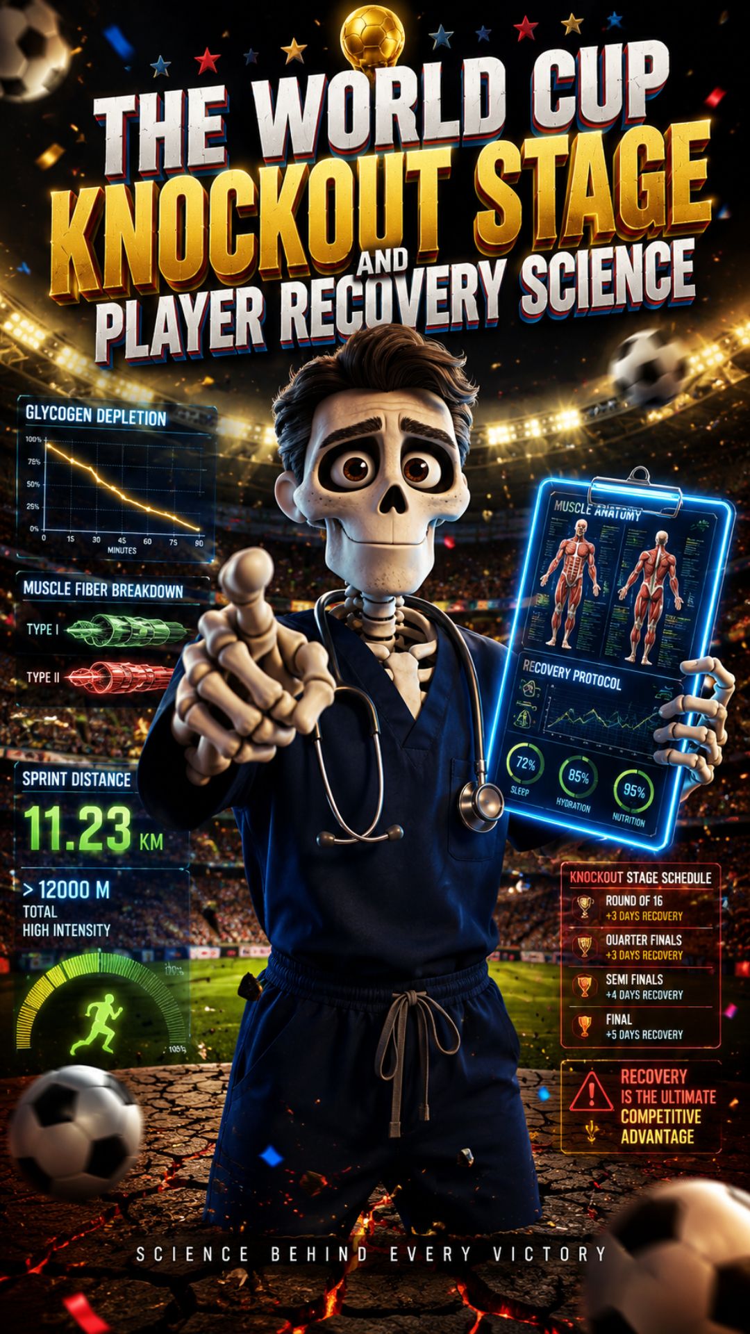 The World Cup Knockout Stage and Player Recovery Science
