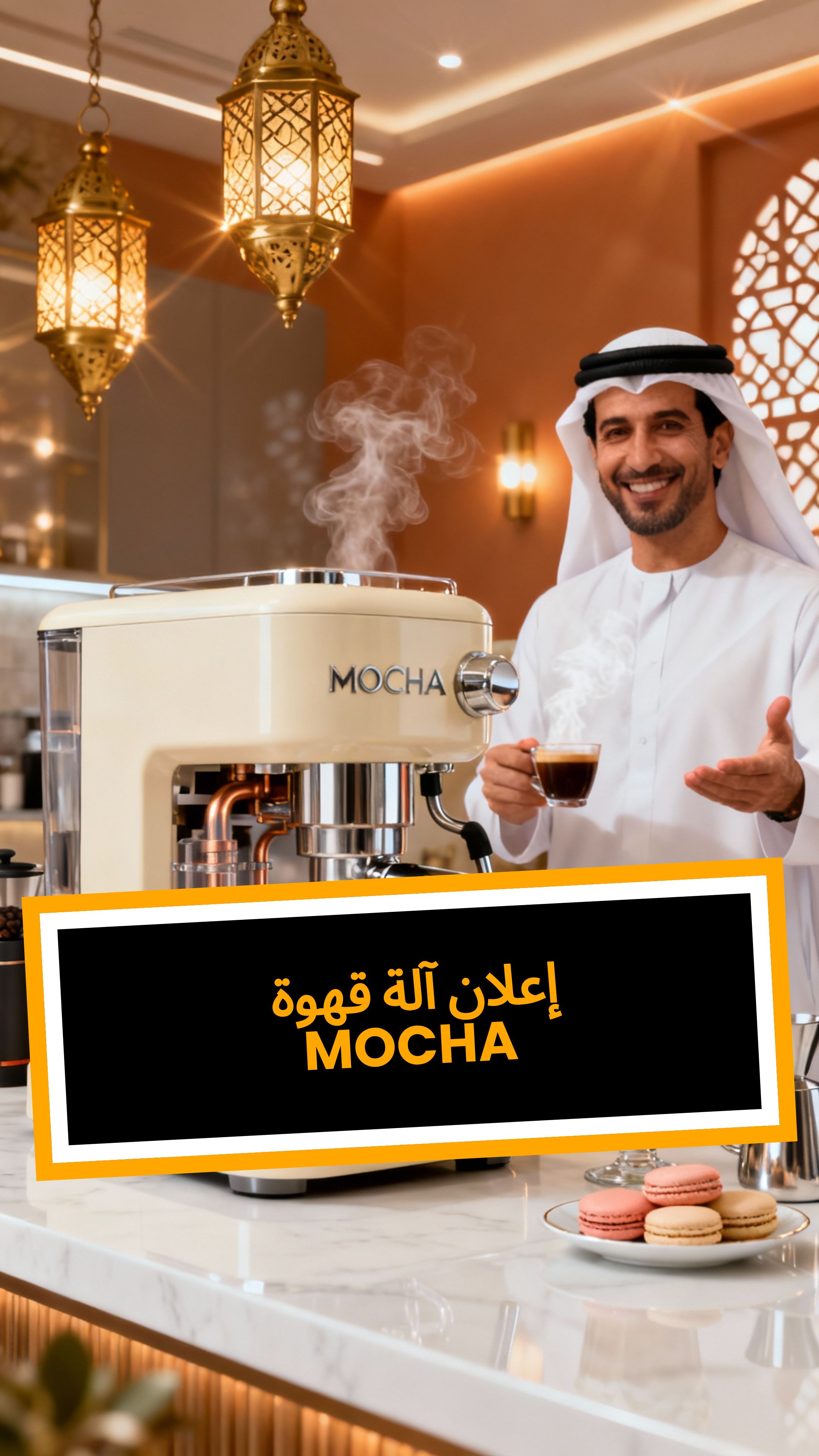 إعلان آلة قهوة MOCHA