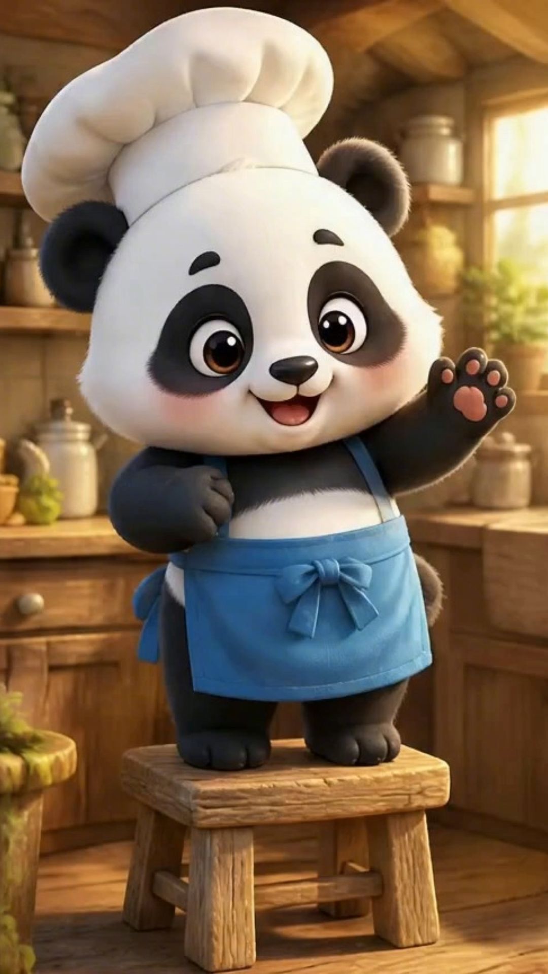 Tiny Panda Pancake Chef