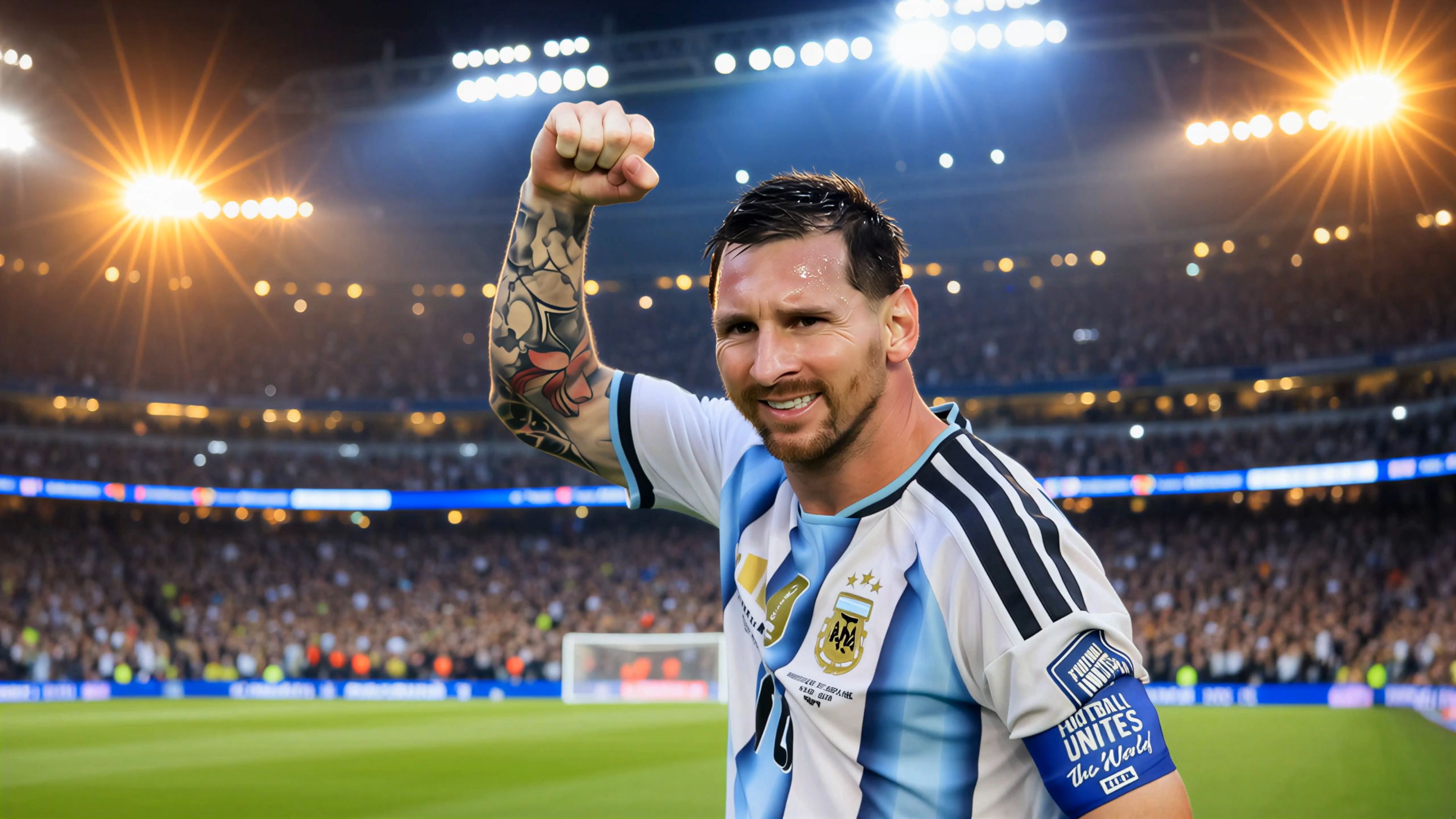 Football Icons Celebrate Glory