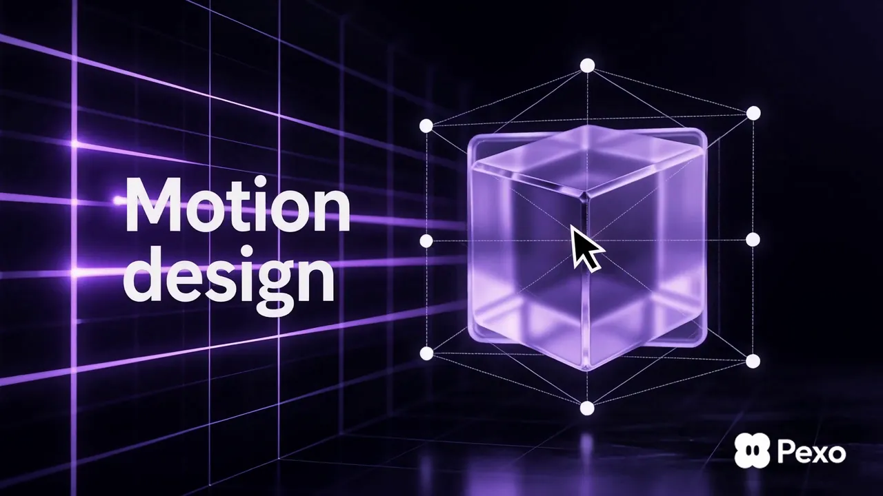 A neon glass SaaS promo