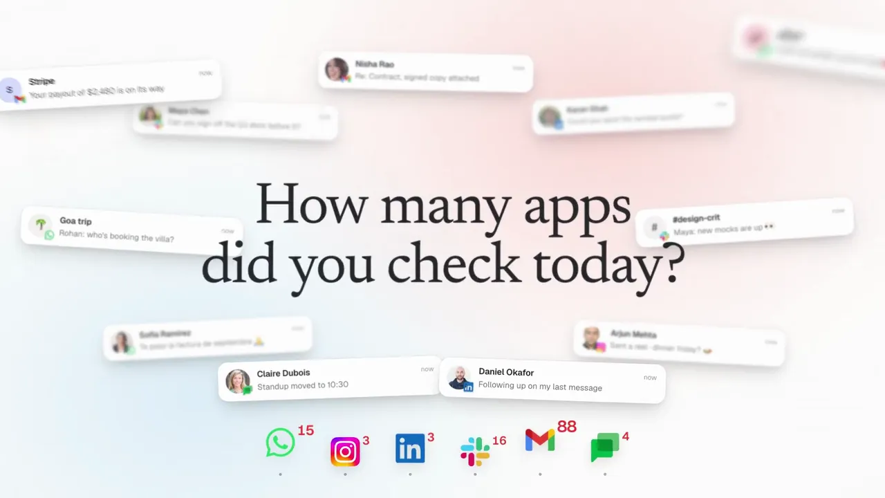 How many apps did you check today?