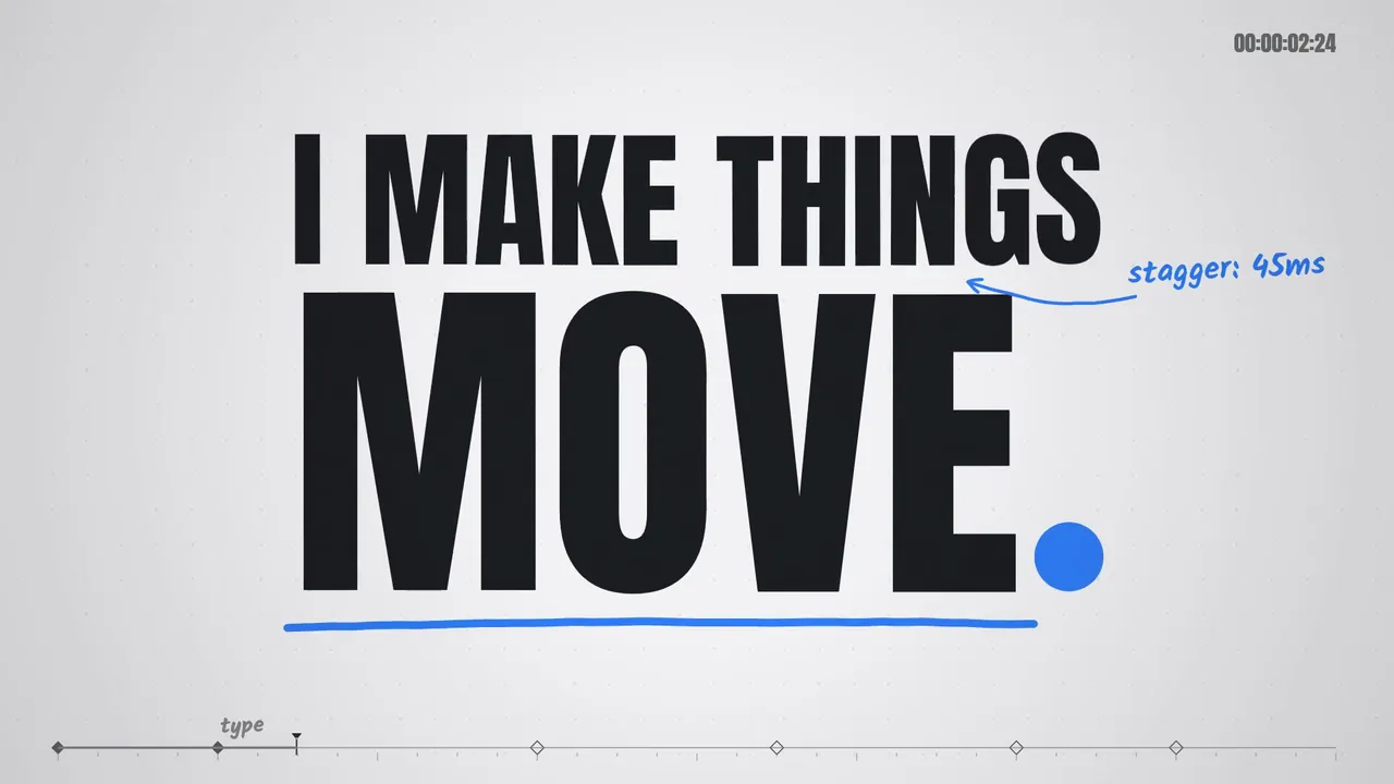 I make things move: animation principles