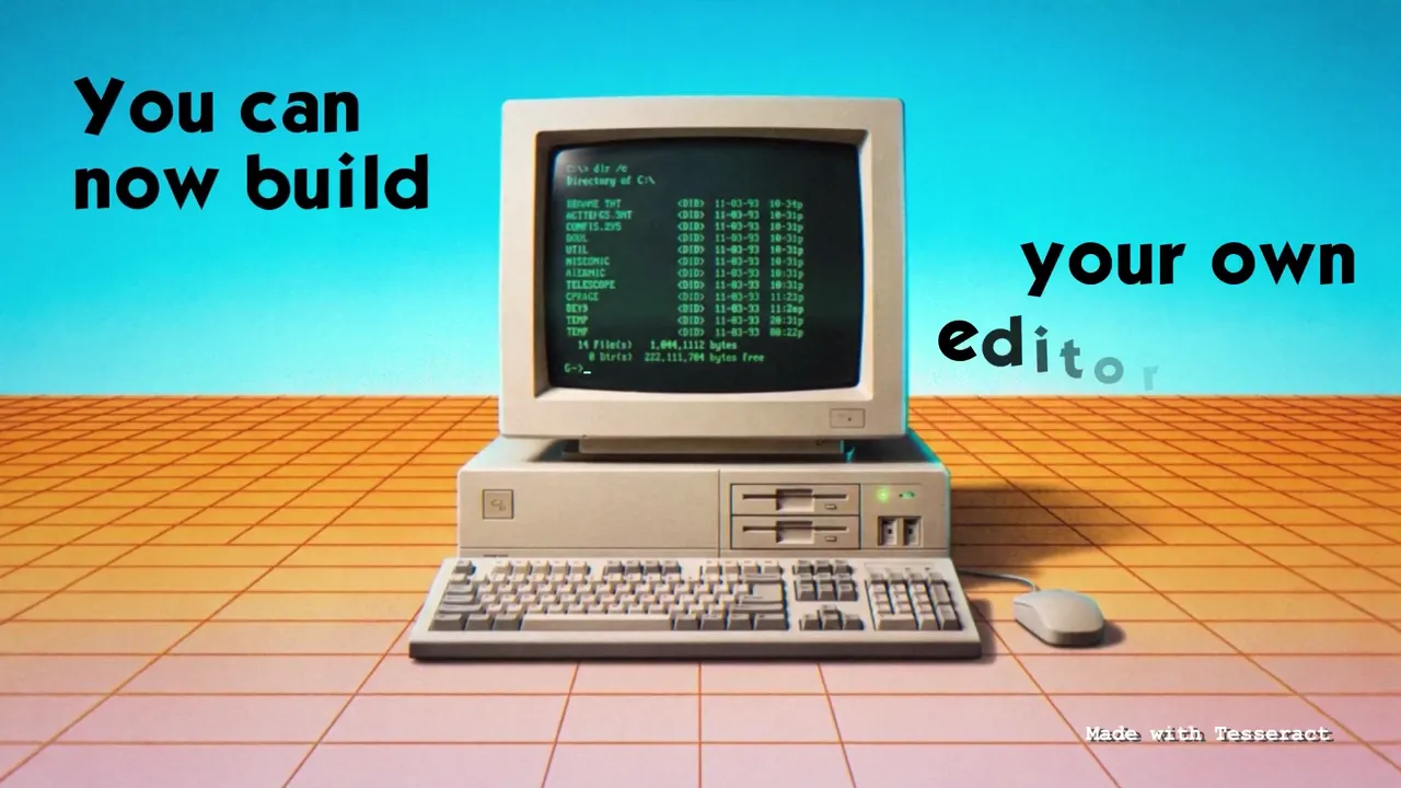 Build your own editor, retro edition