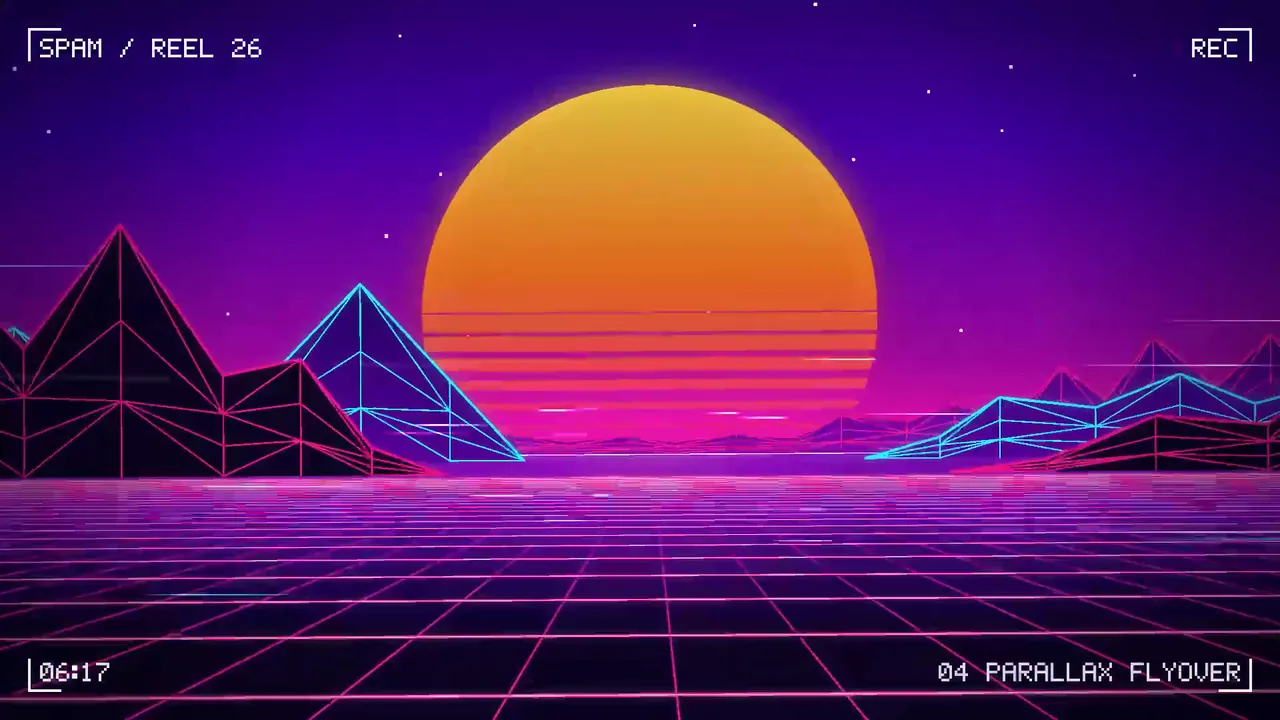 SPAM: a synthwave photo app promo