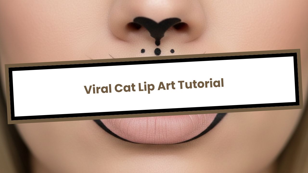 Viral Cat Lip Art Tutorial