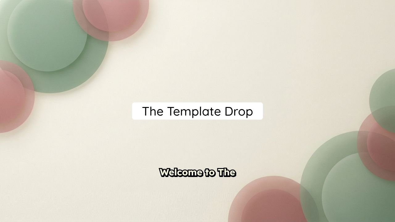 The Template Drop Course Explainer