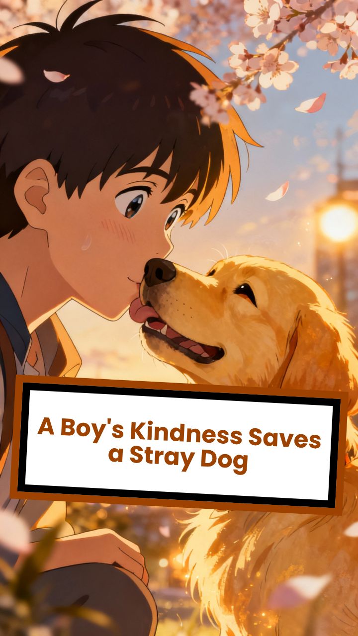 A Boy's Kindness Saves a Stray Dog