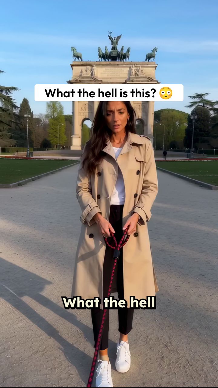 Double Anti-Tangle Dog Leash Demo in Milan