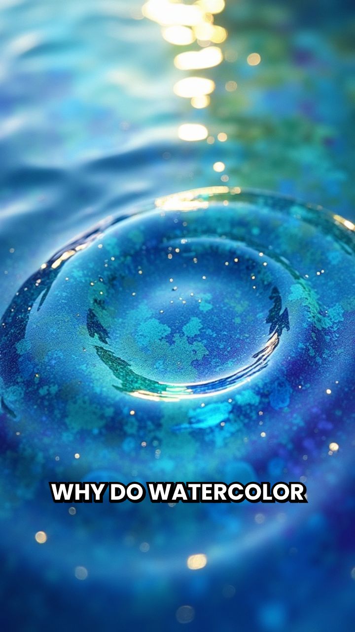 Tiny Oceans in Watercolor Puddles