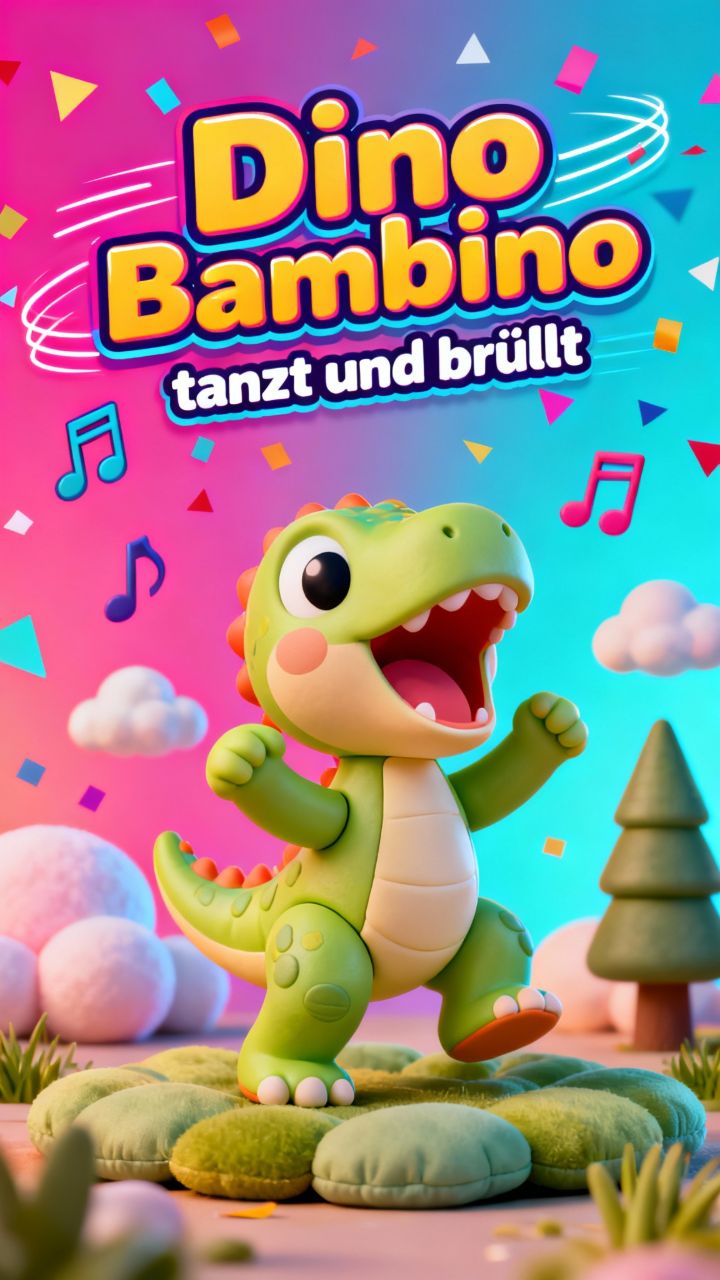 Dino Bambino tanzt und brüllt