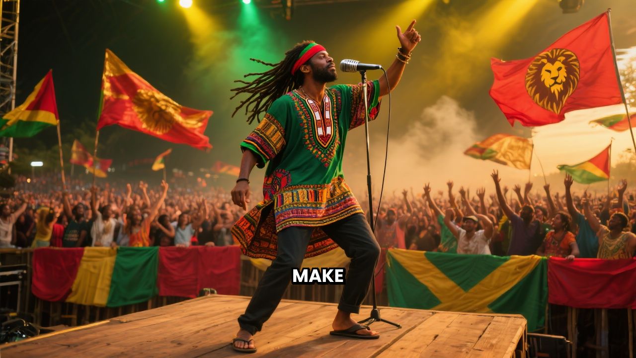 Reggae Star on Stage