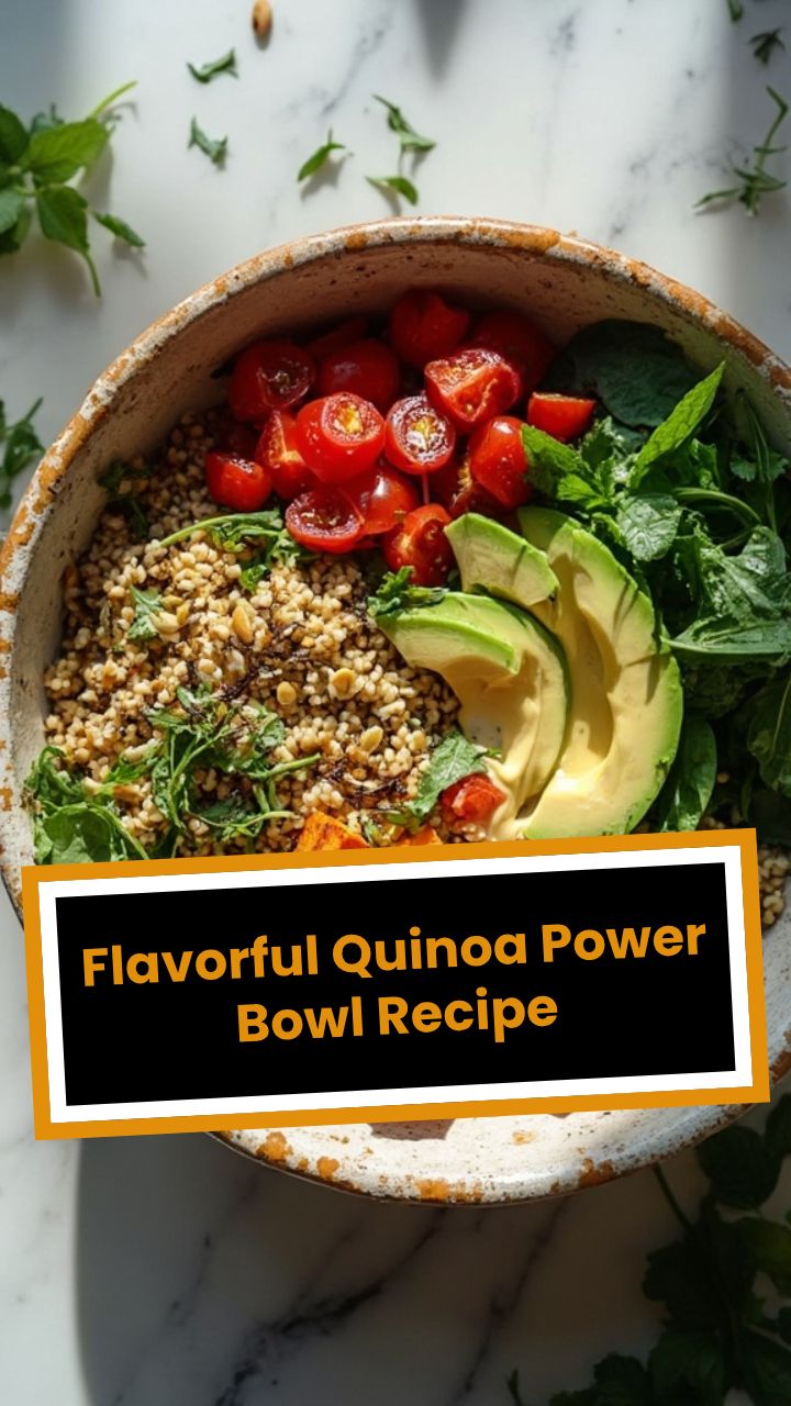 Flavorful Quinoa Power Bowl Recipe
