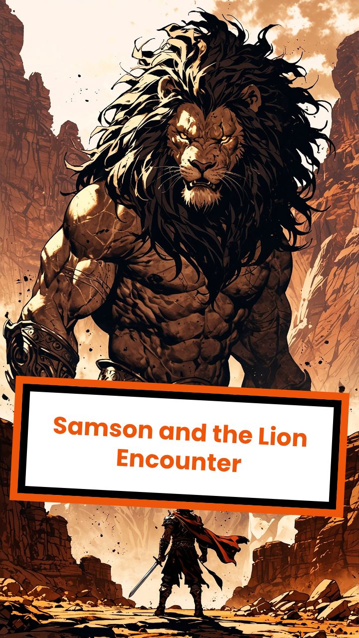 Samson and the Lion Encounter