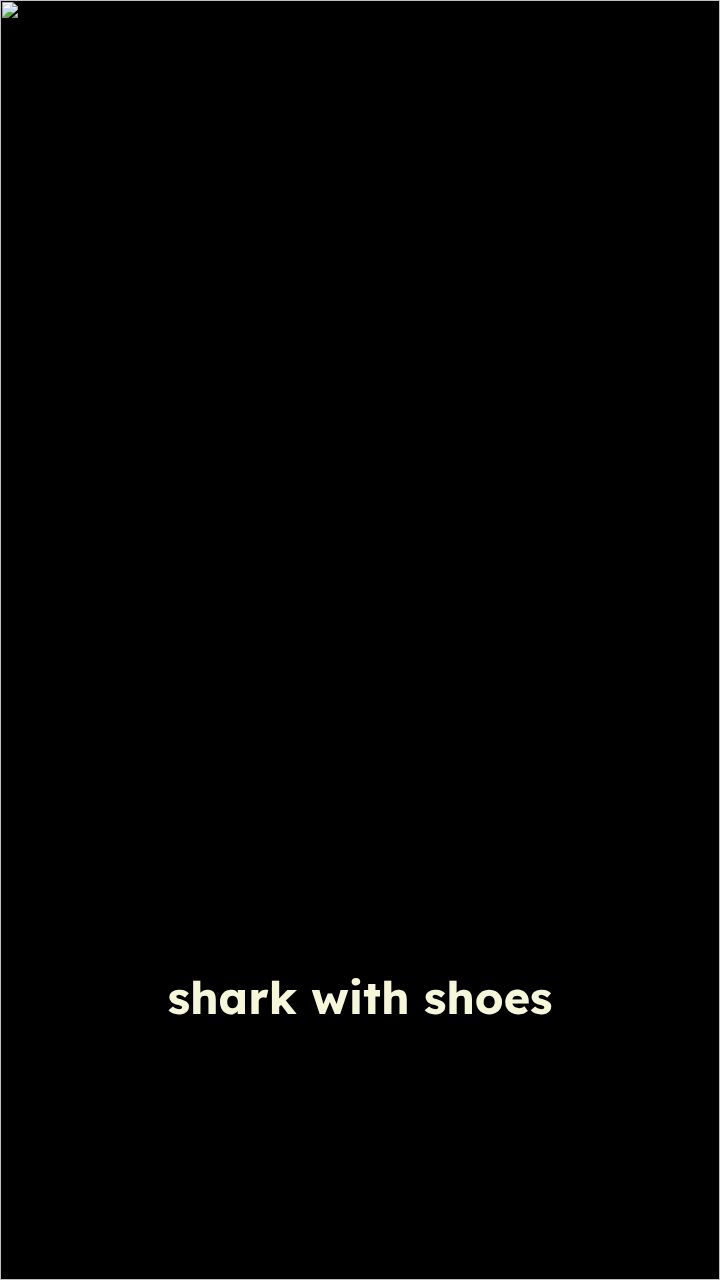 Shark in Shoes Devours Cheeseburger