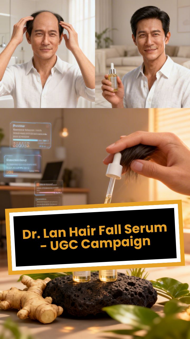 Dr. Lan Hair Fall Serum - UGC Campaign