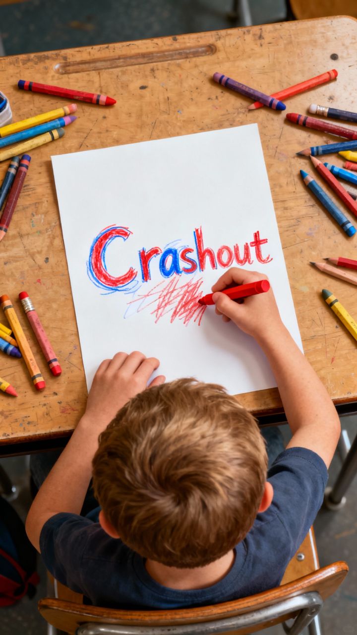 Crashout Crayon Writing
