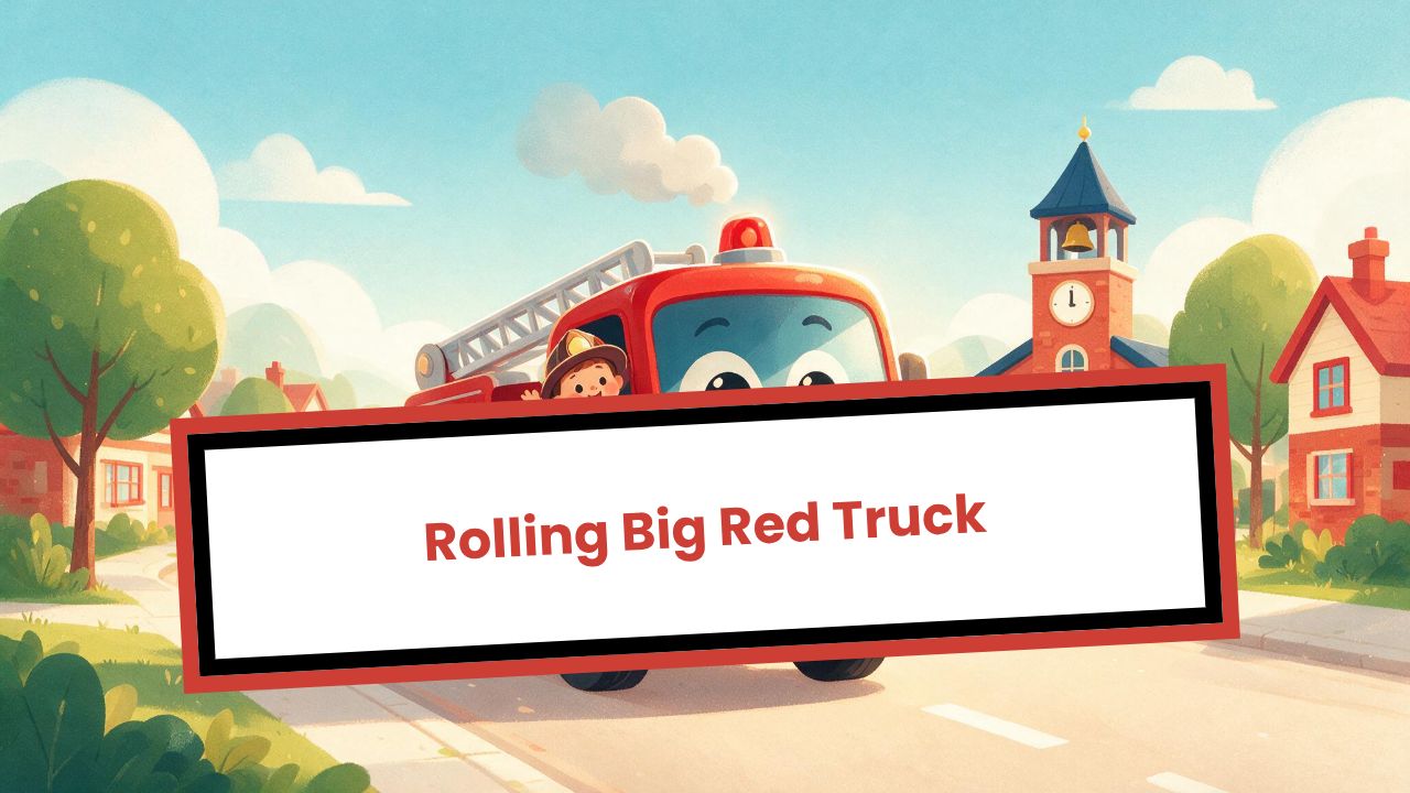 Rolling Big Red Truck