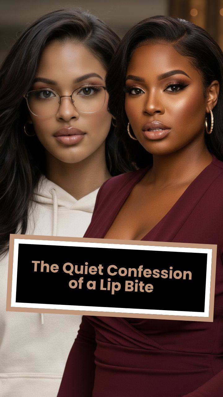 The Quiet Confession of a Lip Bite