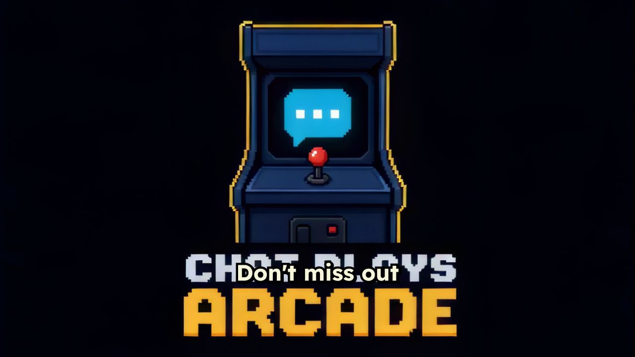 Chat Plays Arcade Promo