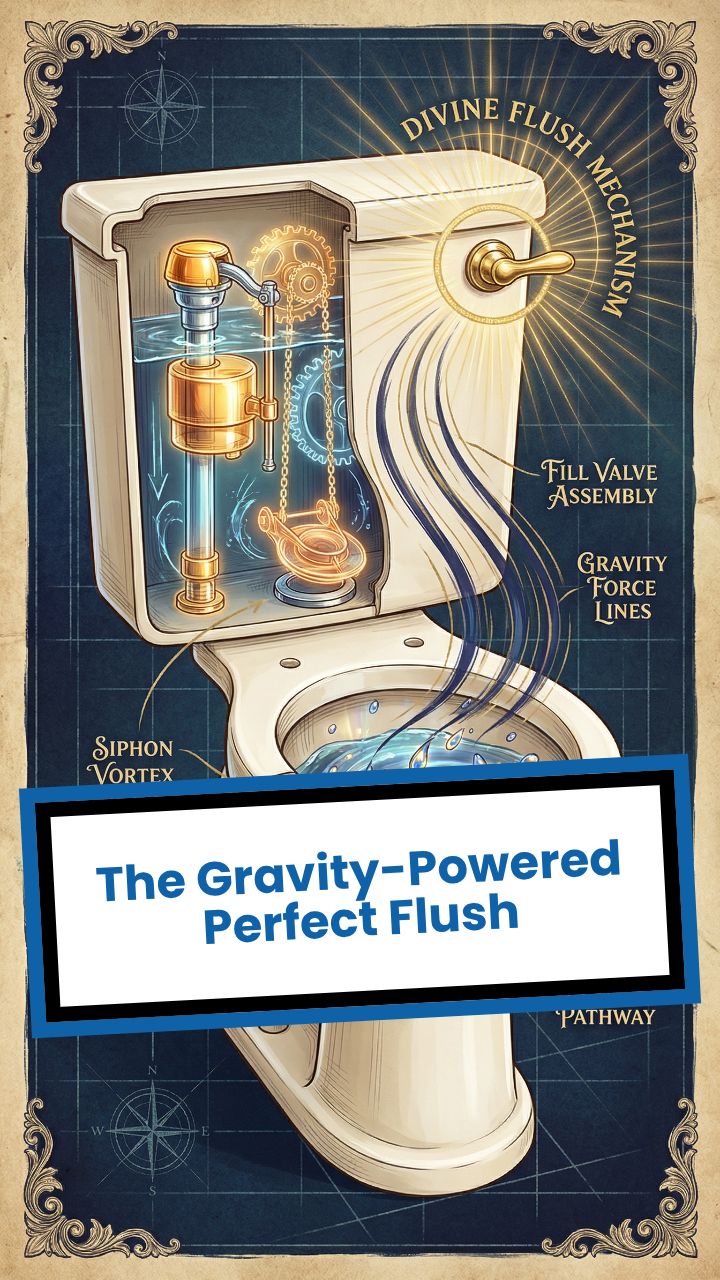 The Gravity-Powered Perfect Flush