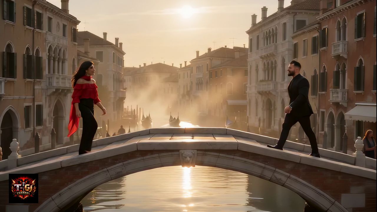 Sunset Encounter in Venice