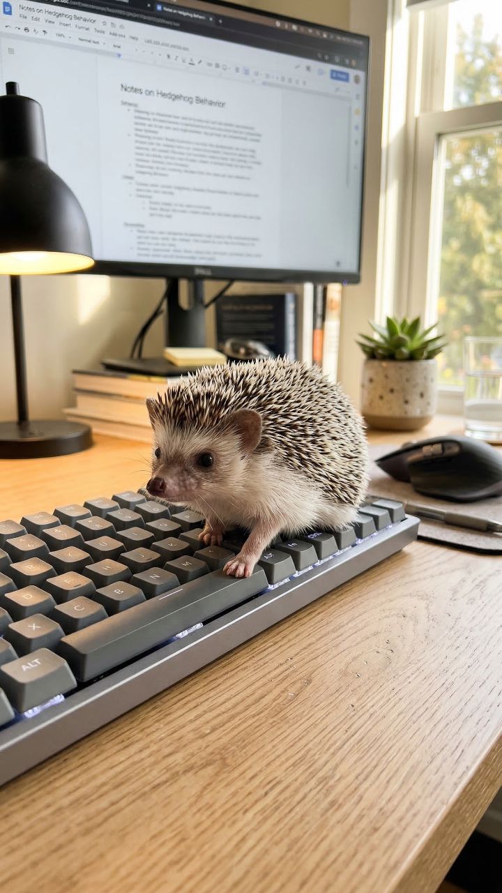 Rent-Free Hedgehog Office Inspector
