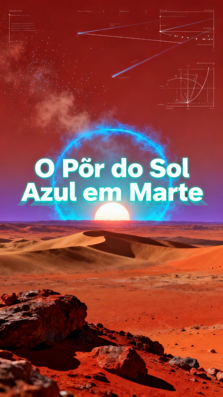 O Pôr do Sol Azul em Marte