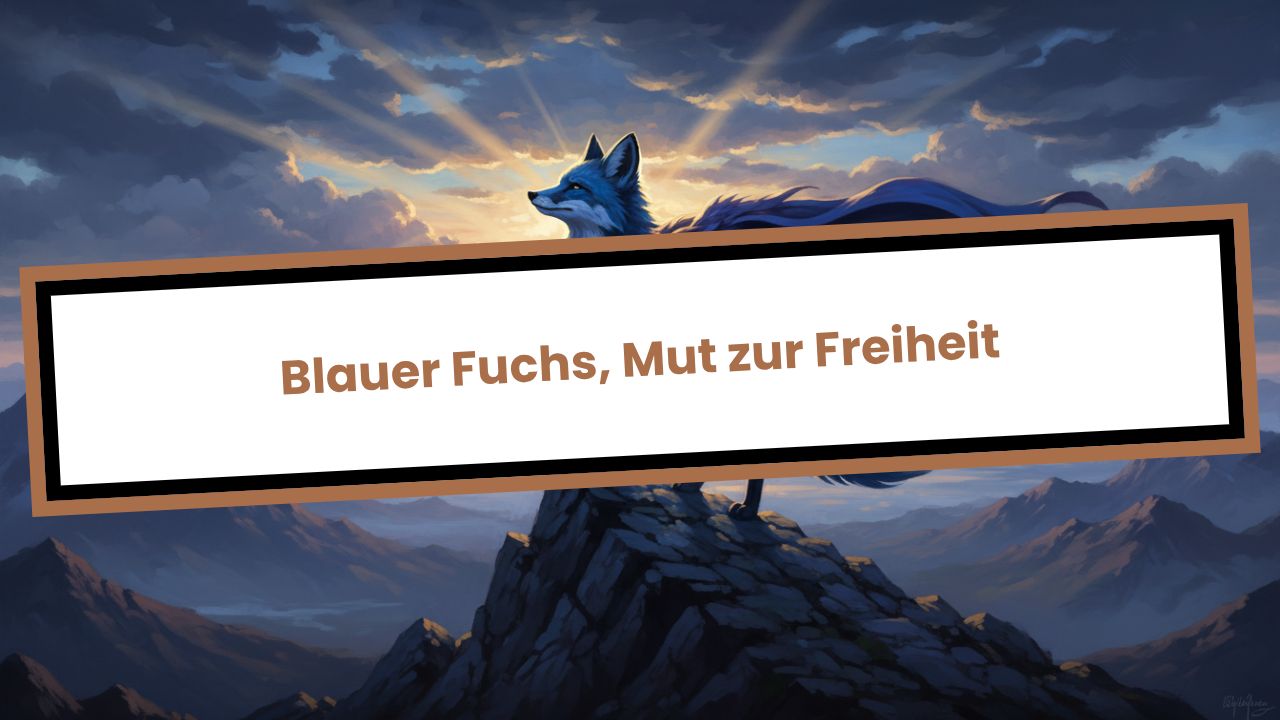 Blauer Fuchs, Mut zur Freiheit