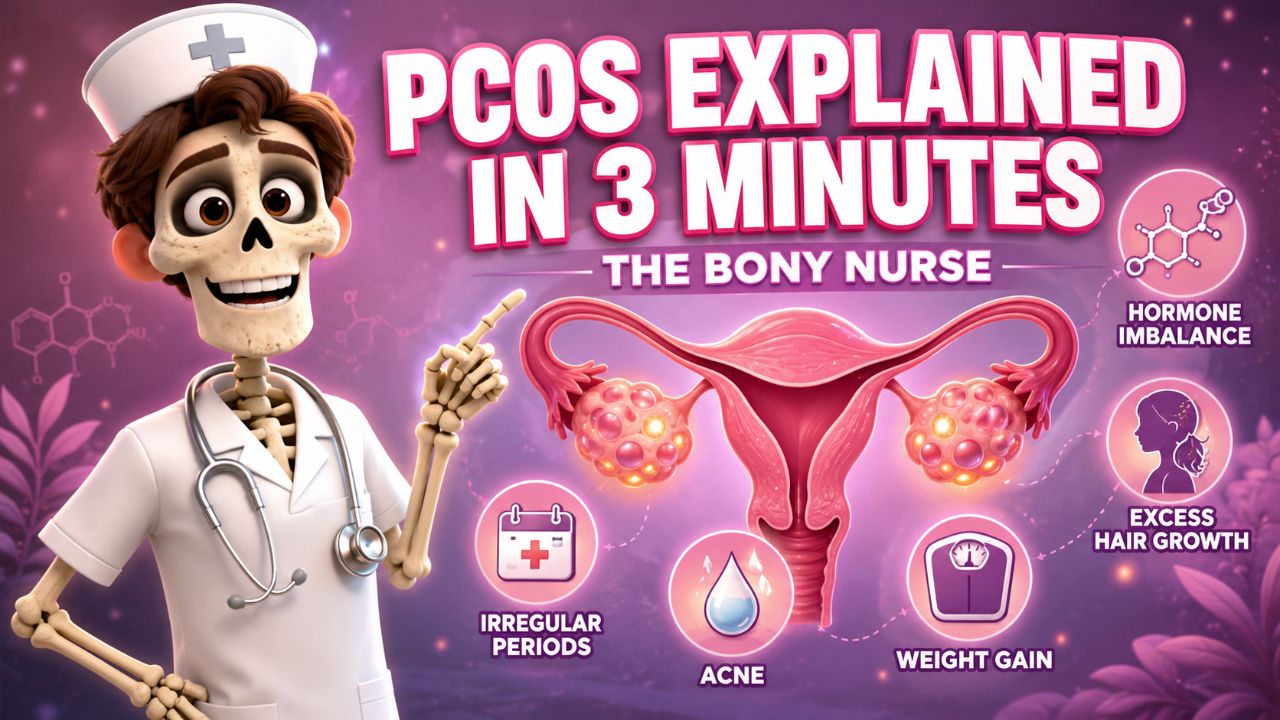 PCOS Explained in 3 Minutes | The Bony Nurse