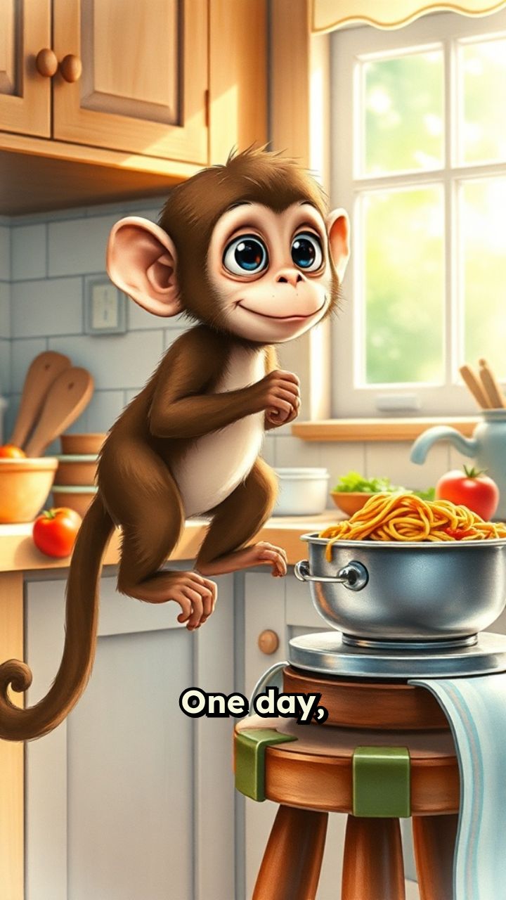 Monkey's Messy Spaghetti Adventure
