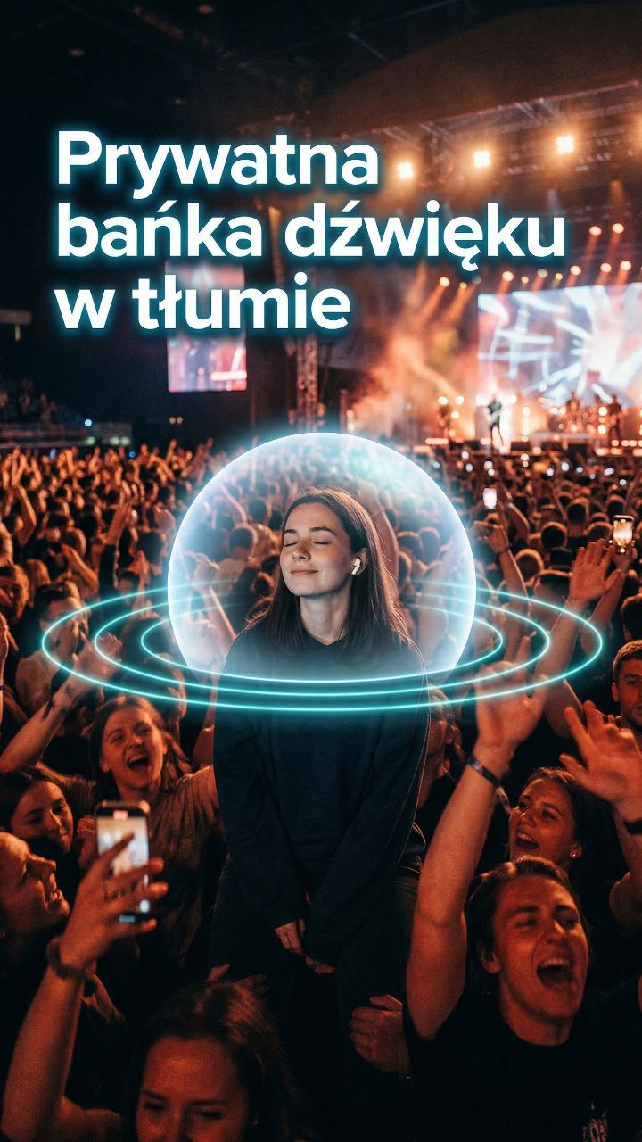 Prywatna bańka dźwięku w tłumie