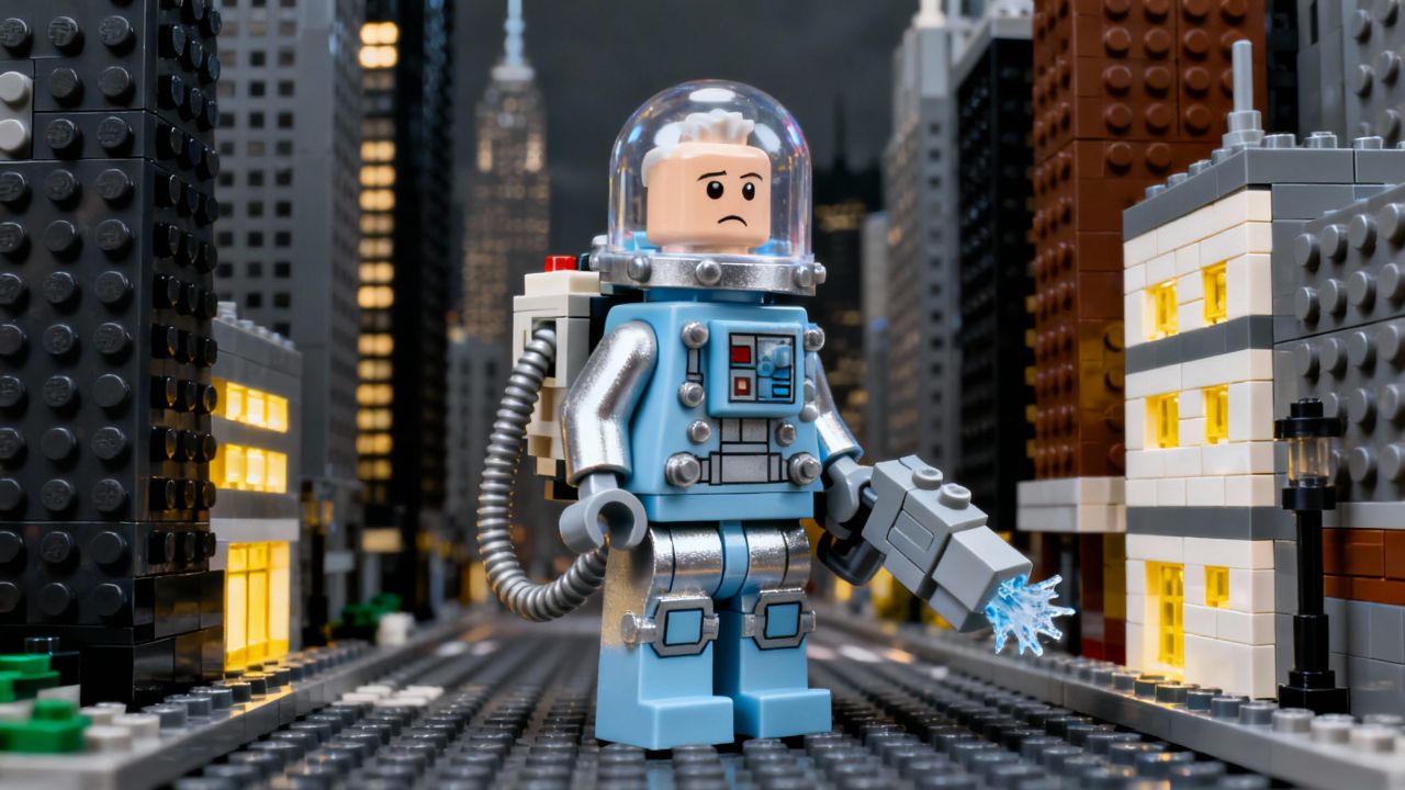 LEGO Mr. Freeze Fires Ice Beam
