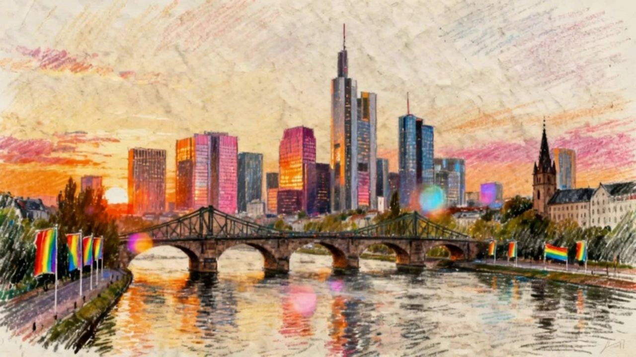 Frankfurt leuchtet bunt
