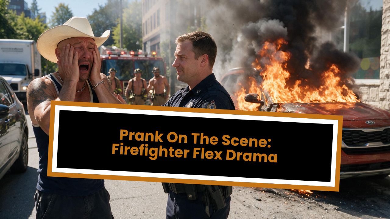 Prank On The Scene: Firefighter Flex Drama