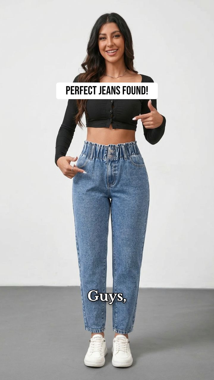 Stretchy Paperbag Denim Ad