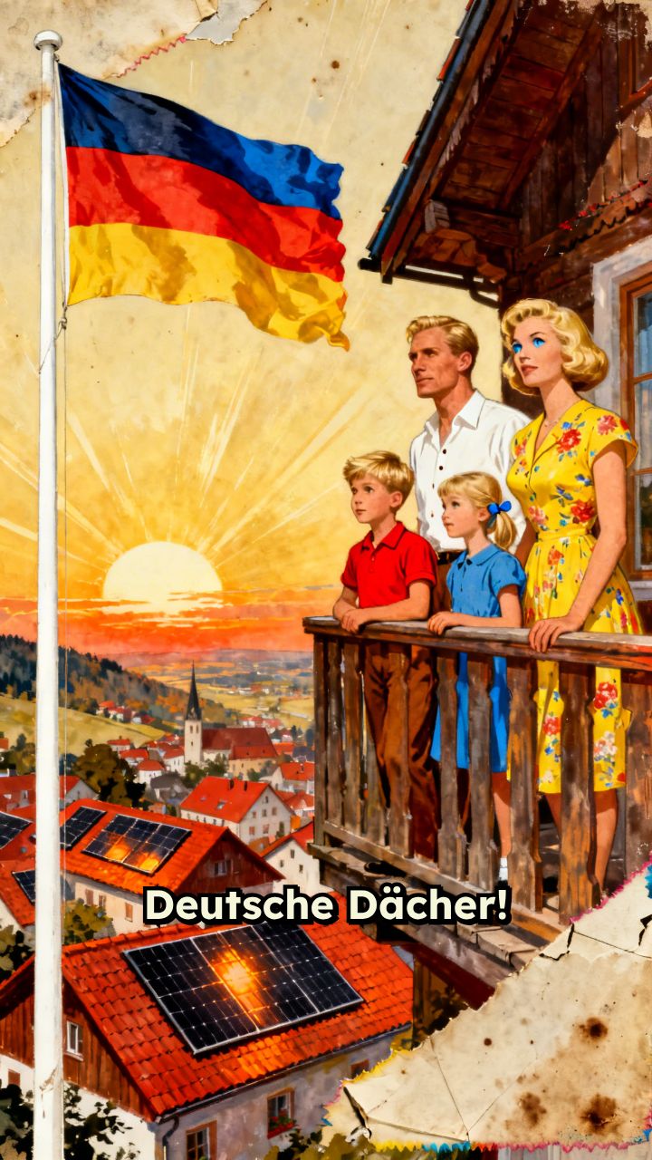 Strom von deutschen Dächern