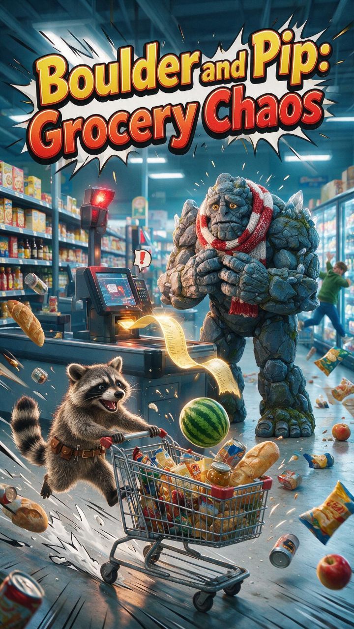 Boulder and Pip: Grocery Chaos