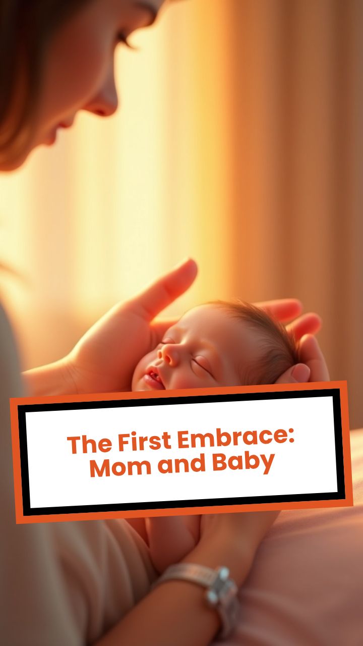 The First Embrace: Mom and Baby