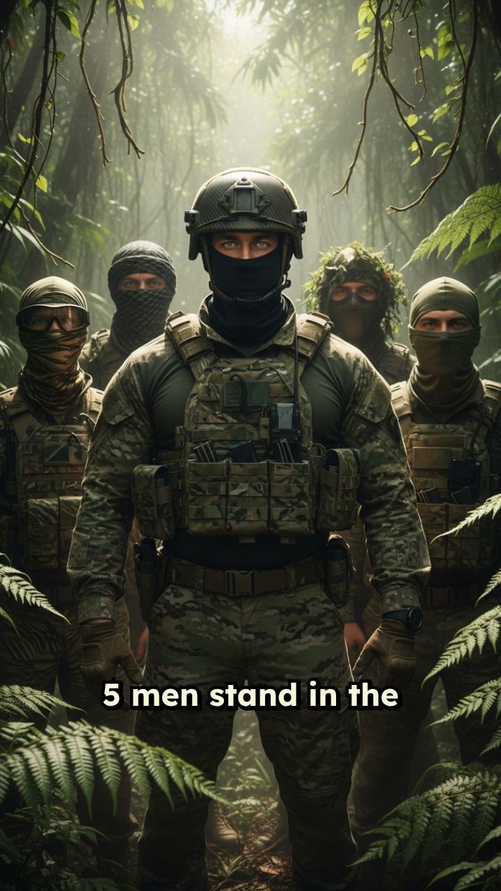 Masked Men in Jungle Camo