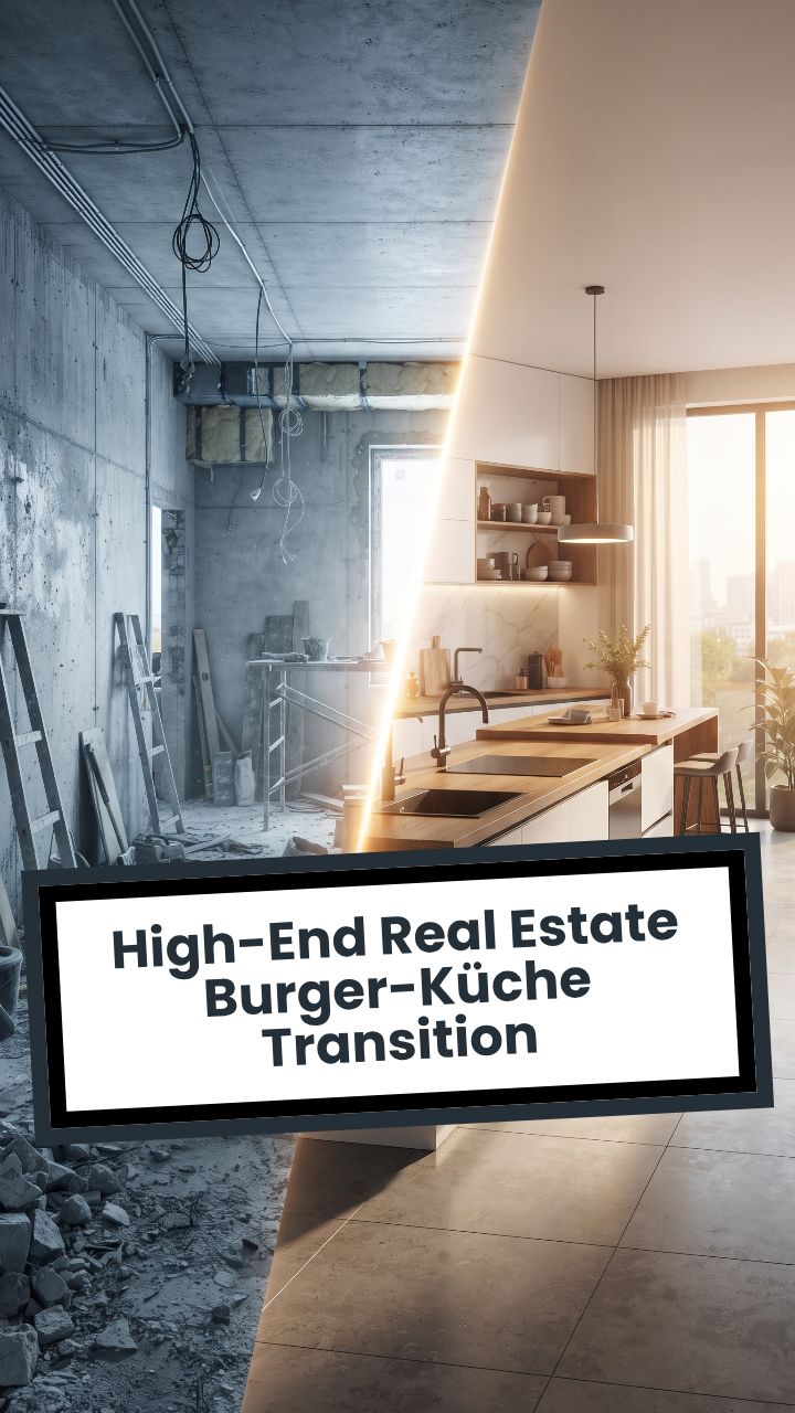 High-End Real Estate Burger-Küche Transition