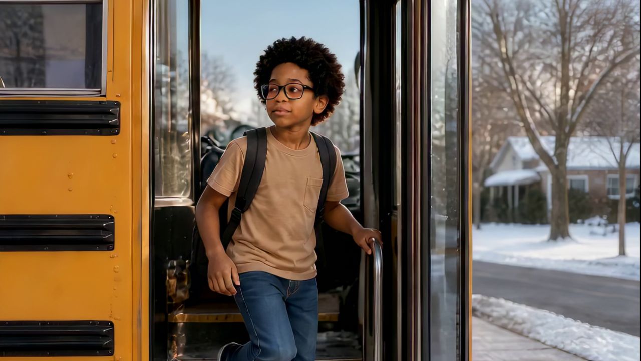 Gabe's Return - School Bus Scene