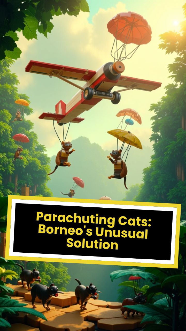 Parachuting Cats: Borneo's Unusual Solution