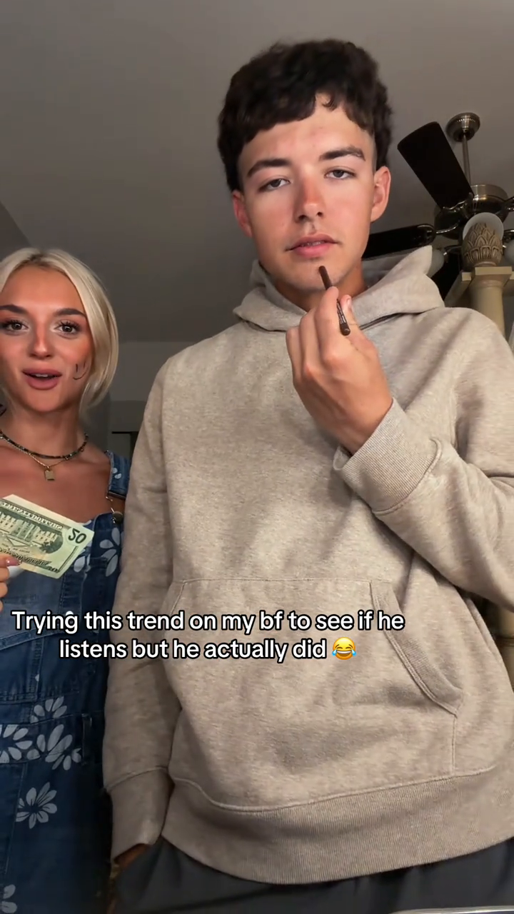 TikTok video: Well that didn’t go as planned #couplestiktok #coupleschallenge #listening #coup