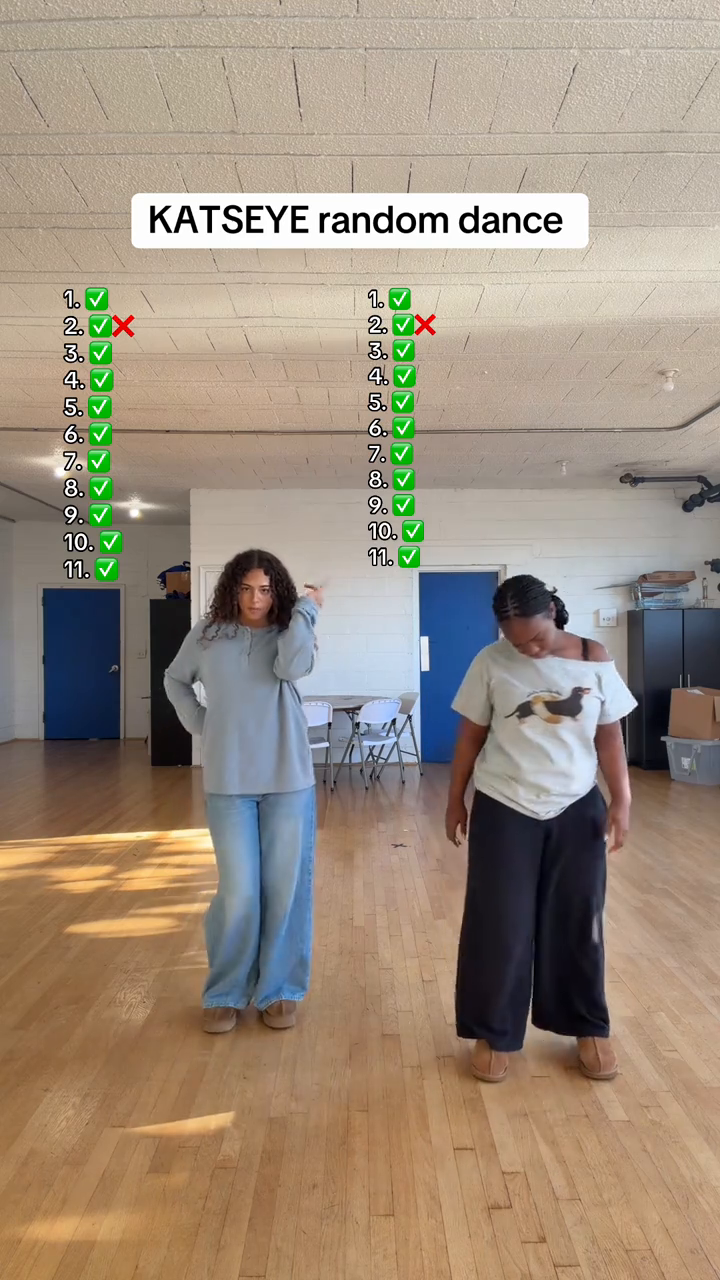 TikTok by @katseyekonic67: we did the same 🥲 #katseye #dancechallenge #randomdance #fyp #viral