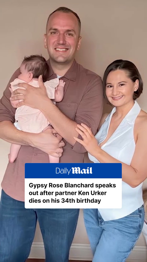 TikTok by @dailymail: Gypsy Rose Blanchard has broken her silence after the death of her partner Ken Urker on hi