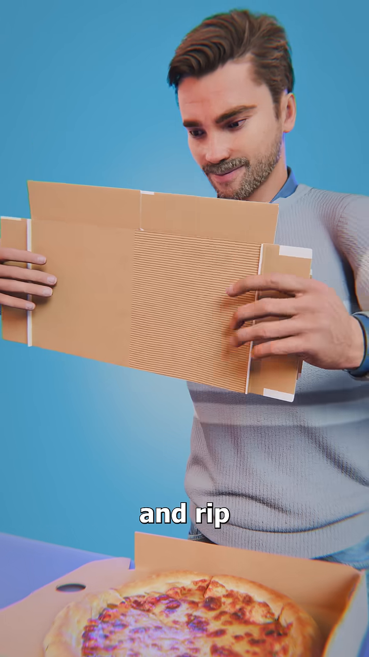 TikTok video: How To Reuse A Pizza Box 😮